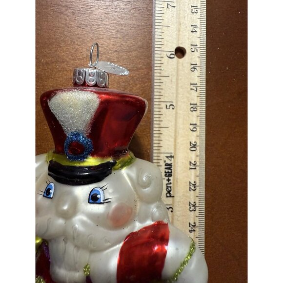 Christopher Radko Nutcracker Christmas Ornament Retro Glass Candy Cane Glitter - Picture 5 of 8